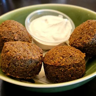 Falafel was flavorful!