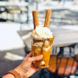 My beautiful Cookie Butter Churro Sundae