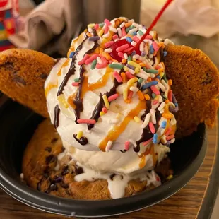 House-made Chocolate-Chunk Cookie Sundae