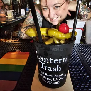 Bartender-ess extraordinaire with the best bloody Mary in town.
