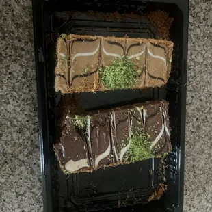 Forgot the name but crunchy goodness with Nutella and a buttery spread