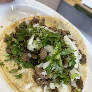 Carne asada taco