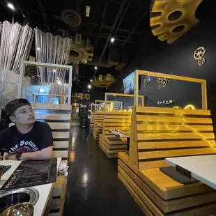 interior, sushi and sashimi