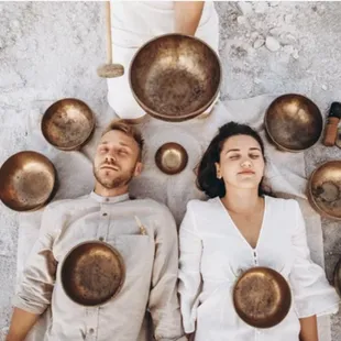 Couples can enjoy a sound healing session together