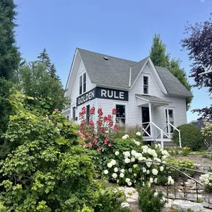 View of the shop from the sidewalk