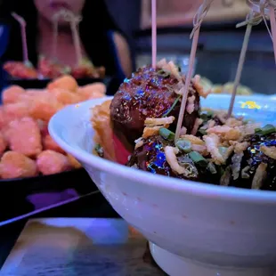 Meatballs and hot tots