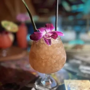 Scorpion (Our scorpion brings rums, vodka, gin, &amp; falanghina wine together with pomegranate, ginger, and faraway spices. $15