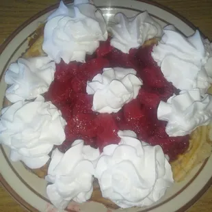 Strawberry Waffle.  It&apos;s great, but the strawberries are canned and cold.  Doesn&apos;t stop me from getting it every time though!