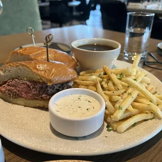 Prime Rib Dip Sandwich