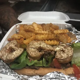 Golden  Shrimp Po Boy
