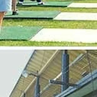 Outdoor and Indoor Mats, along with grass tees