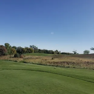 #9 tee box looking at the beautiful scenery of the course.