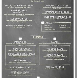 Breakfast &amp; Lunch Menu