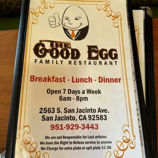 Their menu