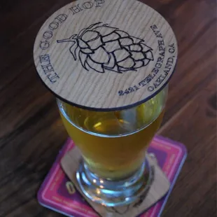 Enjoying a saison at Good Hop.