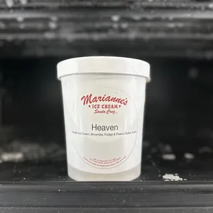 a cup of ice cream