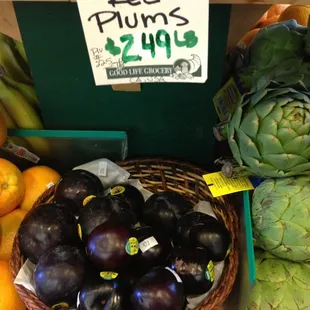 a variety of fruits and vegetables