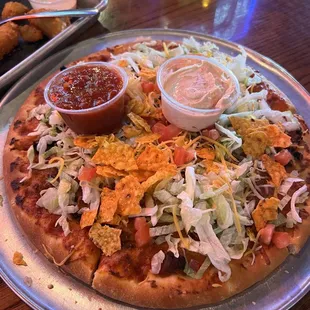 Taco pizza