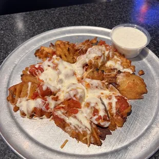 LTO menu - waffle fry pepperoni pizza