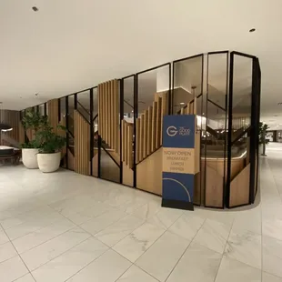 located in the lobby at the westin