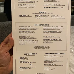 BREAKFAST MENU