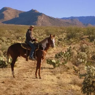 Trail ride on the Good Shepherd Ranch