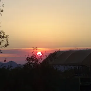 Sunset at the good shepherd ranch