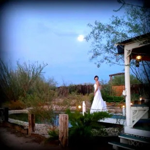 Wedding photo shoot on the grounds of the Good Shepherd Ranch