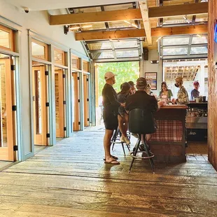 Bar area with tons of natural lighting