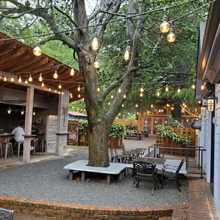 Al fresco dining out back...