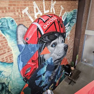 Mural - Talk To Me Goose.  Outstanding.