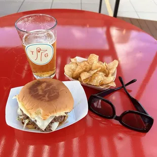 OK Smashie, Chips, Wells Pale Ale