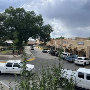 View of the plaza from the patio