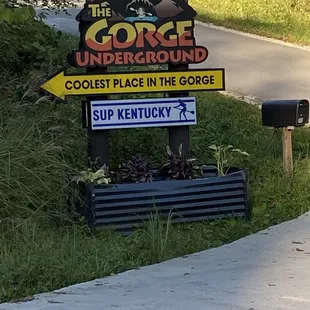 Entrance sign