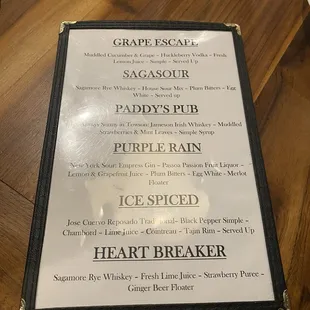 Special drinks