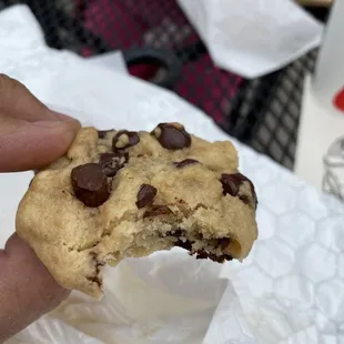 Delicious chocolate chip cookie included with lunch!