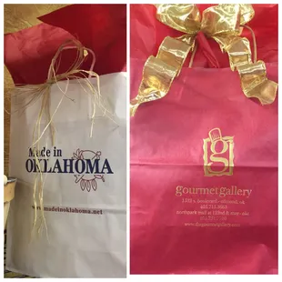 two bags of gourmet gallery