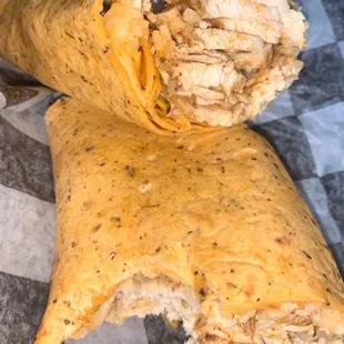 Southern western chicken wrap