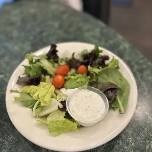 a plate of salad