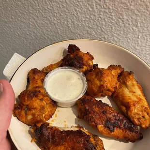 Good for baked wings, but costs are up to $3 a piece.