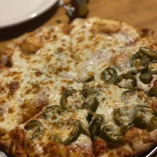Half cheese half jalapeno
