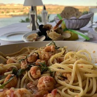 Pasta still meaty even after I ate all the shellfish and jumbo scallops.. plenty crawfish tails throughout