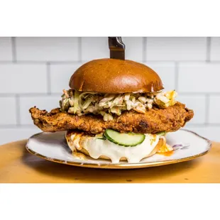 a fried chicken sandwich