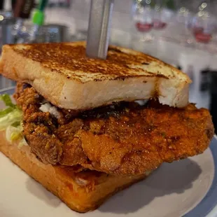 Nashville Hot Chicken Sammie. (Special)