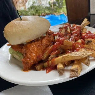 Buffalo Chicken Sandwich Fresh Cut Fries (Side)
