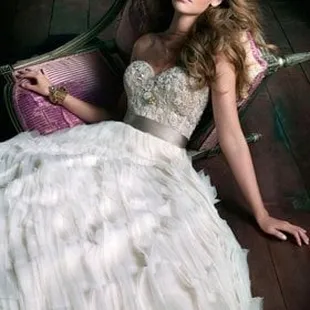 Lazaro...one of the most exquisite designers in the industry.  Exclusively in Kansas City at The Gown Gallery.
