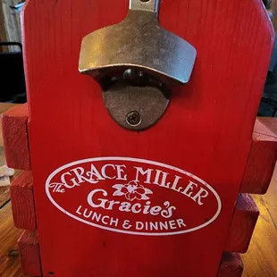 Tabletop bottle opener