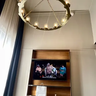 Super high ceilings! LOVE. Room 511 on the top floor.