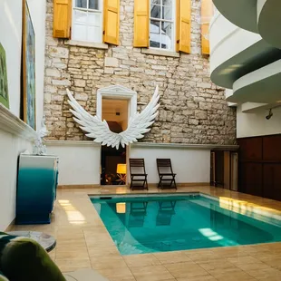 Stunning view of the indoor pool