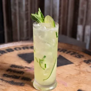 The Ray Gun Tequila, Elderflower, Absinthe, cucumber and orange bitters
